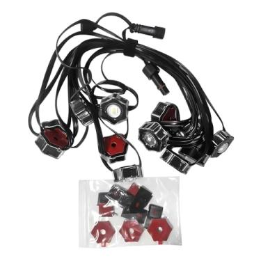 Imagem de ASAHOM Luzes de extensão de 5 metros com 12 lâmpadas LED, compatível apenas com luzes externas permanentes S1060 RGBCW Pro-Black