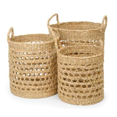 Imagem de CESTA FIBRA NATURAL NAT 34X26X26CM JG C/3 PC