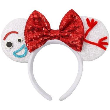 Imagem de Bandanas Mouse Ears UNSPAZ para mulheres, meninas e meninos (brancas)
