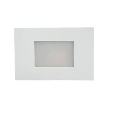 Imagem de Balizador de Embutir Escada Parede 4x2 Alumínio Branco RL - Real Lustr