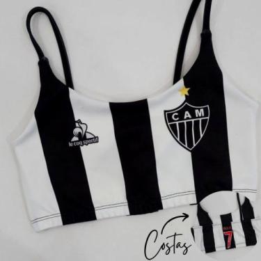 Imagem de Top Fitness Academia Cores Confortável Alça Fina Times Brasil - Estilo
