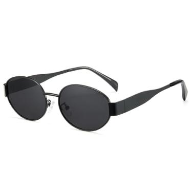 Imagem de Cyxus Óculos de sol para homens e mulheres moderno óculos de sol polarizados UV400 óculos de sol aviador para dirigir, Preto-p1165-3, M