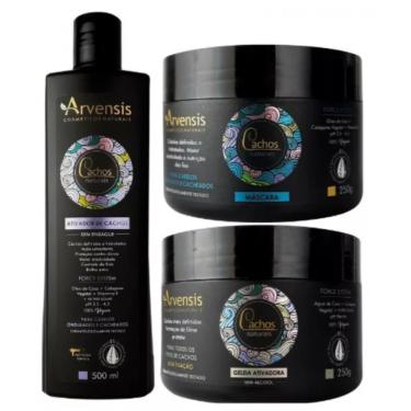 Imagem de Kit Cachos Ativador E Máscara Ondulados + Gelatina Alta Fixação