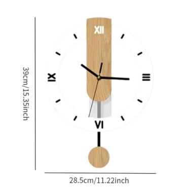 Imagem de Fenteer Estatueta de Pássaros Dourados, Estátua de Animal, Decoração Moderna para Casa, Ornamento, Escultura de Pássaro com Grandes Algarismos Romanos, Relógi