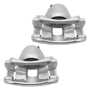 Imagem de funire Conjunto de pinças de freio dianteiro esquerdo e dianteiro direito 18-B4638 e 18-B4639 com suporte| Serve para LeSabre 2000-2005, 1997-2005 Century, 1997-2003 Grand Prix, 1997-2005 Venture
