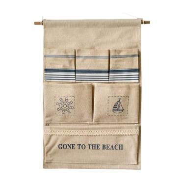 Imagem de Ｂｅｓｇａ Organizador de parede, prateleiras suspensas, elegante bolsa organizadora para pendurar na porta do armário, ideal para guardar objetos decorativos do