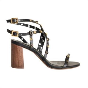 Imagem de Sandália Dm Salto Bloco Tachas-Feminino