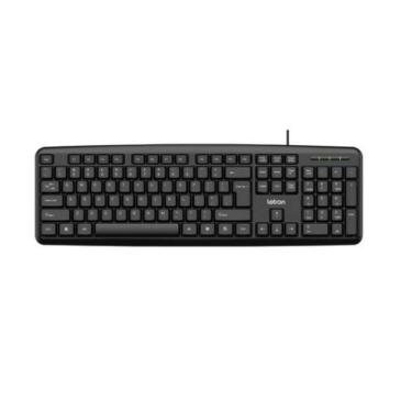 Imagem de Teclado Usb Letron Day By Day Preto Ergonomico Km 1801