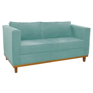 Imagem de Sofá 2 Lugares Europa Suede Azul Tiffany