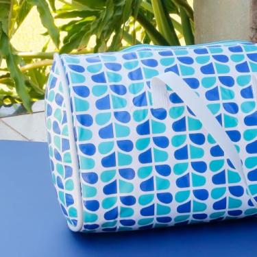 Imagem de Bolsa Sacola Térmica Baú 8 Litros Pequena Impermeável Multiuso (AZUL ASSENCIO)