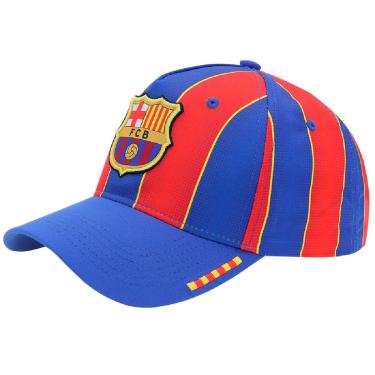 Imagem de Boné Barcelona SuperCap Americano Listras - Infantil Tamanho:Único;Cor:Azul/Vermelho