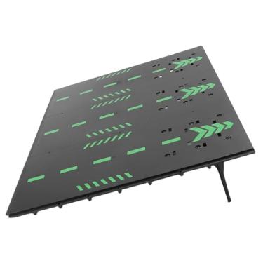 Imagem de SPYMINNPOO Placa de Decolagem Com Rampa de Salto de Carro RC, Conjunto de Acrobacias ABS de Alta Resistência para Carros RC Em Escala 1/12 1/14 1/16 1/18 1/24 (Preto)