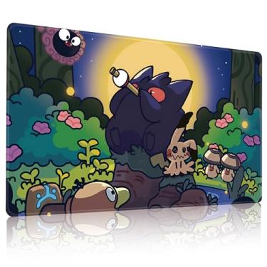 Imagem de New Playmat MTG Board Game Size 24x14 inches Play Mat for TCG CCG Big Table Mats No Zones and Free Storage Bags