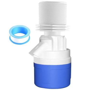 Imagem de Válvula flutuante de água de entrada superior de 5 cm, válvula flutuante de controle automático de nível de água de grande fluxo para tanque de água, bebedouros, lagoa, piscina, gado, aquários