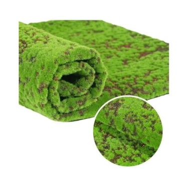 Imagem de Tapete De Grama Artificial 50X50cm, Grama Falsa Para Paisagismo De Jar