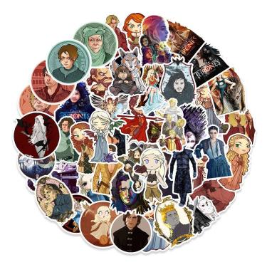 Imagem de Adesivos Game of Thrones, vinil impermeável, anime, 100 unidades