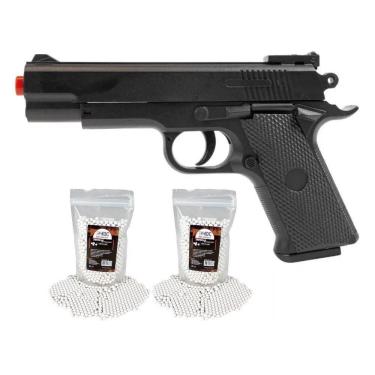 Imagem de Pistola De Airsoft Vg 1911 Short V92 Mola 6mm Rossi + 2000bb