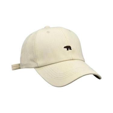 Imagem de Boné De Beisebol De Algodão Com Bordado De Urso Polar, Leve, Com Prote