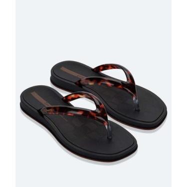 Imagem de Chinelo Feminino Flatform Ipanema-41126, 35, Preto, Marrom