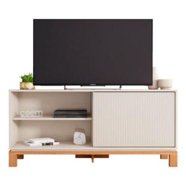 Imagem de Bancada Caemmun Mondrian com 1 Porta para TVs até 45'', OFF WHITE/FREI