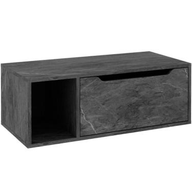 Imagem de Gabinete De Banheiro 80 Cm Com 1 Porta E Nicho Mármore Lunar