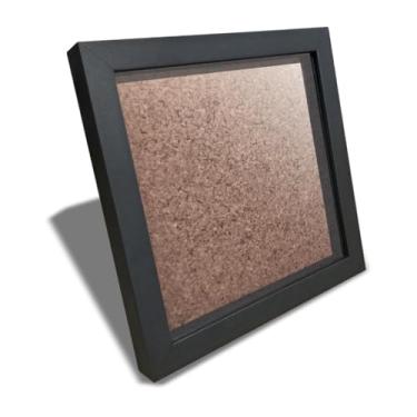 Imagem de Moldura caixa Alta 20x20 cm com Vidro Profundidade 1,5cm - Perfeita para Emoldurar Pequenas Obras de Arte e Oferecer como Presente Único(PRETA)