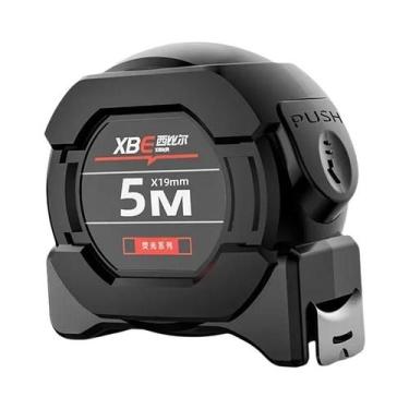 Imagem de Fita Métrica De Aço Auto-Lock Fluorescente Preta 5M Alta Precisão Resi