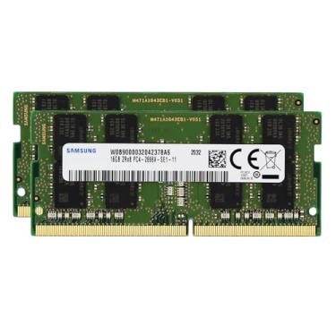 Imagem de Original de fábrica 32 GB (2 x 16 GB) compatível com laptop HP Omen 15-dc1024na, 15-dc1040nr, 17-an032nf Laptop DDR4 2666MHz PC4-21300 SODIMM 2Rx8 CL19 1.2v Notebook Memory Module Upgrade RAM Adamanta