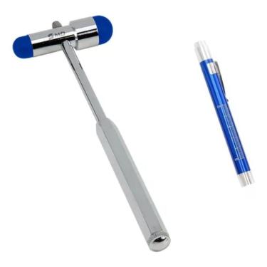 Imagem de Kit Martelo De Reflexo Buck + Lanterna Clínica Led