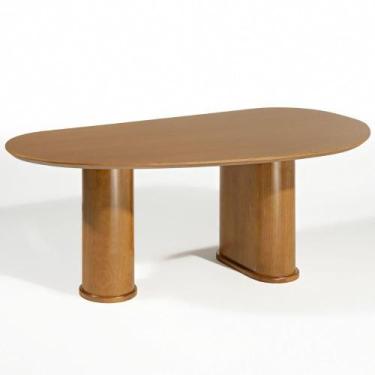 Imagem de Mesa De Jantar 6 Lugares Orgânica Ourense 180x100 Cm Madeira Maciça M0