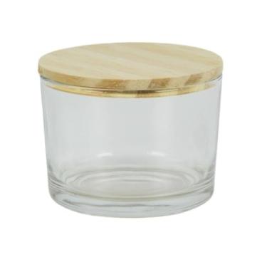 Imagem de 10x Potes De Vidro Pate 150ml Para Velas Sem as Tampa De Madeira