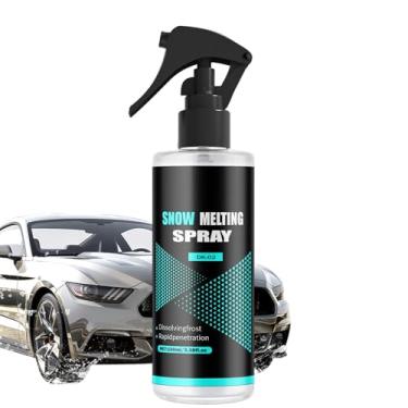 Imagem de Spray de descongelador de para-brisa 100 ml | Spray de derretimento de gelo - Agente de derretimento de neve para veículos de automóvel, congelador, janela, caminhão, reboque, trator, refrigerador