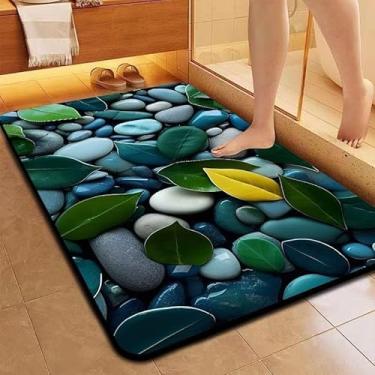 Imagem de Tapete Antiderrapante Absorvente de Microfibra | Secagem Rápida | Uso Multiambiente(5D Pedra M)