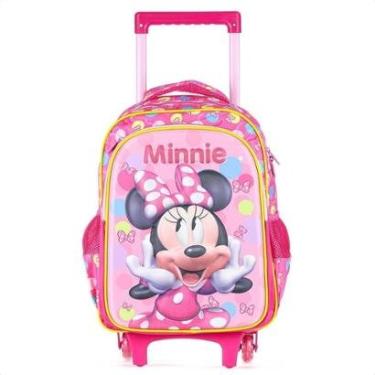 Imagem de Mochila Com Rodas Escolar Xeryus 16 Minnie Relevo 13240 Rosa - Infantil-Unissex