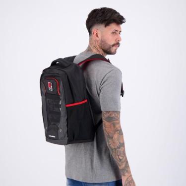 Imagem de Mochila Flamengo Esportiva CRF Preta e Vermelha - Xeryus, Único