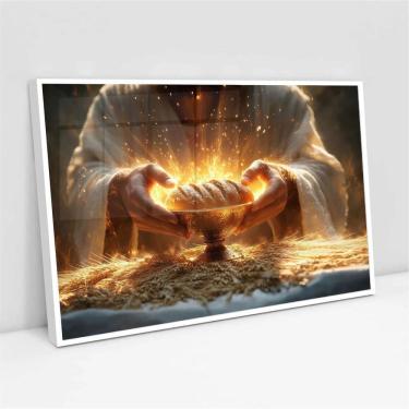 Imagem de Quadro Jesus E A Ceia - 50X70Cm