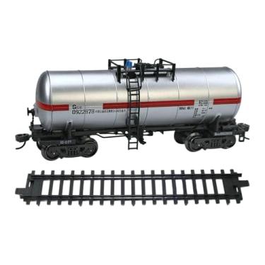 Imagem de JWQFBC Conjunto de Acessórios para Ferromodelismo em Escala 1:75, Miniatura de Carro Artesanal para Festa de Mesa com Trilhos, Conjunto Ferroviário para, Prata, Tamanho real