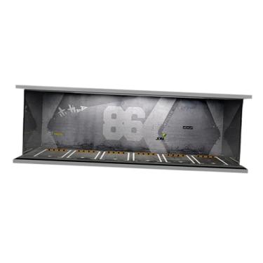 Imagem de menolana Vitrine de garagem em escala 1:64, caixa de armazenamento para exibição de carros de metal fundido, garagem para bonecas, figuras de ação e miniaturas, Ae86