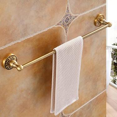 Imagem de Toalheiro de mão, suporte de toalha de banheiro, haste única para armazenamento de hotel/casa de banho, toalheiro estendido antigo para hotel/casa de banho toalheiro de armazenamento de casa de banho