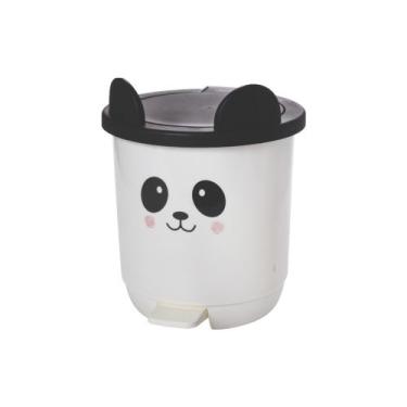 Imagem de Lixeira Infantil Decorada Ursinho Para quarto de Bebê 6,5 Litros PlasU