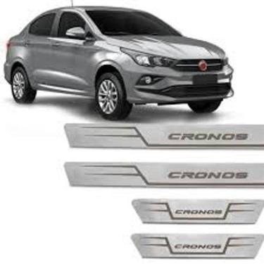 Imagem de Soleira Baixo Relevo Em Aço Inox Fiat Cronos Todos Os Anos