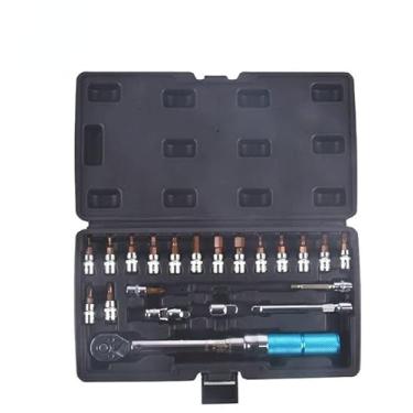 Imagem de Kit de ferramentas de reparo de bicicleta de 21 peças com chave de torque - soquetes, brocas, extensor para manutenção, montagem, ajustes