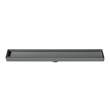 Imagem de Ralo Linear Invisível 5X50Cm Seca Piso Porcelanato Cinza