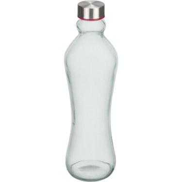 Imagem de Garrafa 1 Litro água Suco Home&co Vidro Com Tampa 31x9x9cm