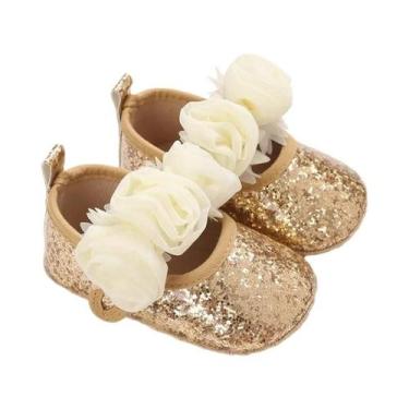 Imagem de Sapatos Para Bebê Menina 0-18 Meses, Solado De Tecido Antiderrapante, 