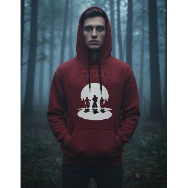 Imagem de Moletom Capuz Canguru Stranger Things Unissex Adulto E Infan - - Missi