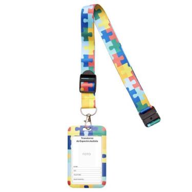Imagem de Crachá de Identificação Infantil Portador do Espectro Autista Cordão c