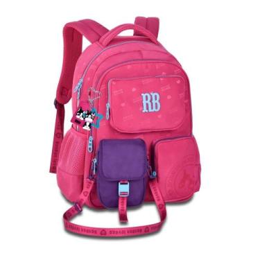 Imagem de Mochila rebecca bonbon de costas 17,5 ref rb26223, ROSA, 17