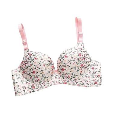 Imagem de Sutiã Push up Sem Costura Com Estampa Floral Para Mulheres, Lingerie S
