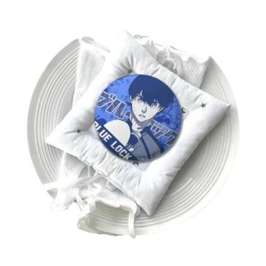 Imagem de Broche De Metal Macio Em Formato De Emblema Amine B-Blues Locks, Pin D